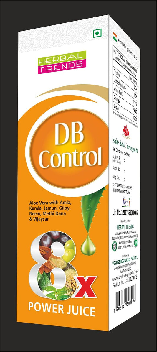 DB Control 8x Power Juice-Healthy Blood Sugar Balance- 8 Effective Herbs- 750ml
