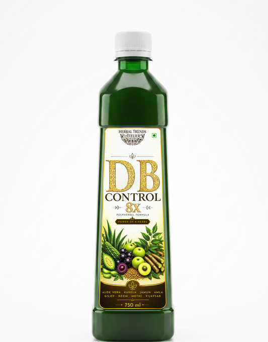 DB Control 8x Juice- Healthy Blood Sugar Balance- Power of 8 Rejuvenating Herbs- 750ml