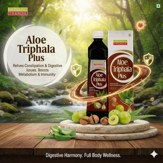 Aloe Triphala Plus- Stomach Care Juice- Ayurvedic Safe Blend of 4 Potential Herbs - 750ml
