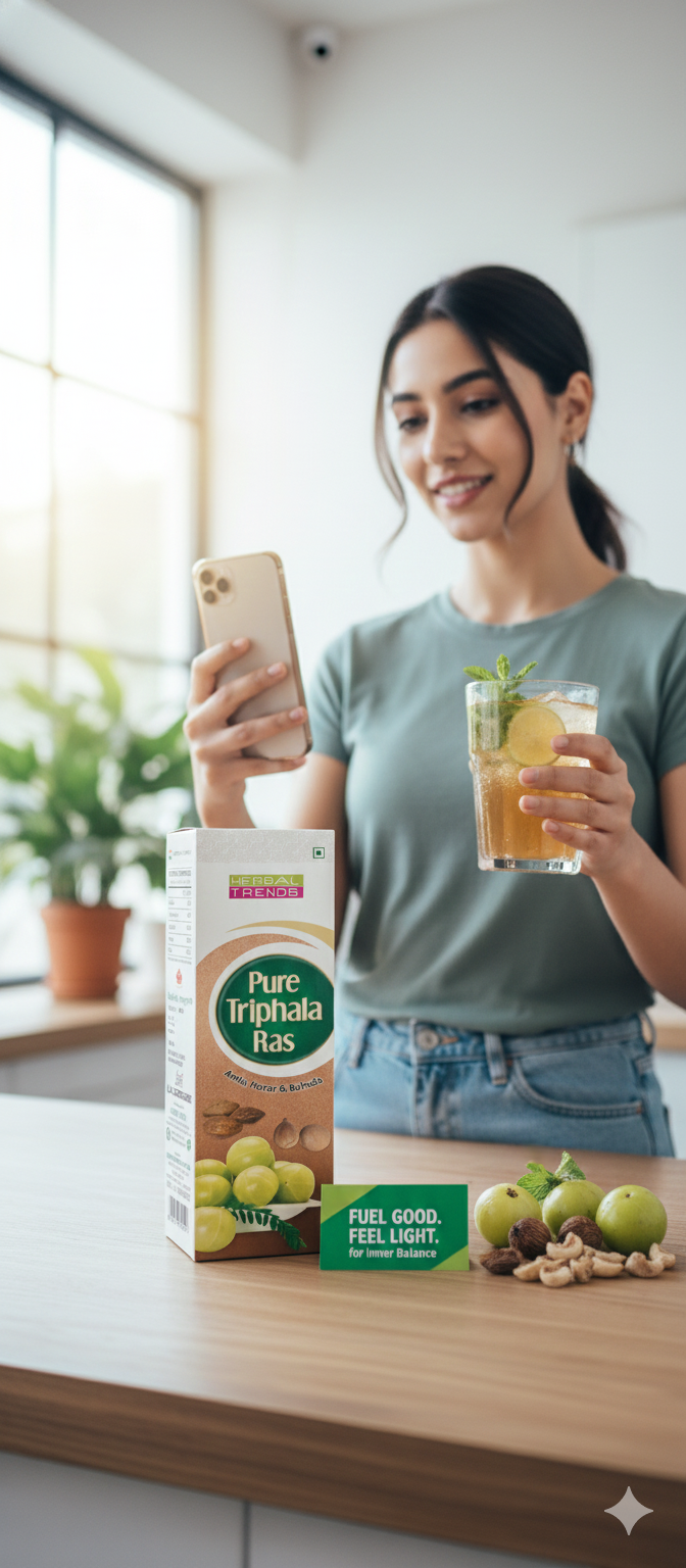 Pure Triphala Ras- Healthy Digestion & Absorption- With Best Extraction Technology of 16 hours Preparation-750 ml