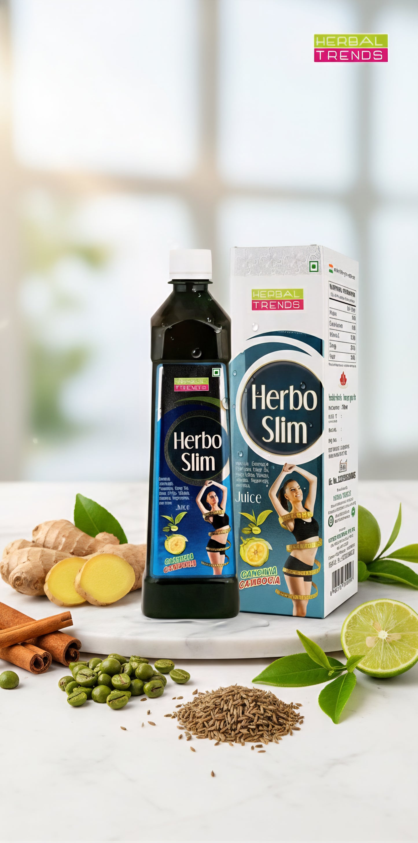 Herbo Slim- Maintain Healthy Body Weight- Ayurvedic Safe Blend of 19 Herbs - 750ml