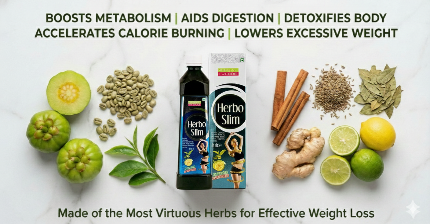 Herbo Slim- Maintain Healthy Body Weight- Ayurvedic Safe Blend of 19 Herbs - 750ml