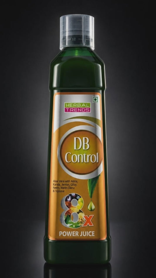 DB Control 8x Juice- Healthy Blood Sugar Balance- Power of 8 Rejuvenating Herbs- 750ml