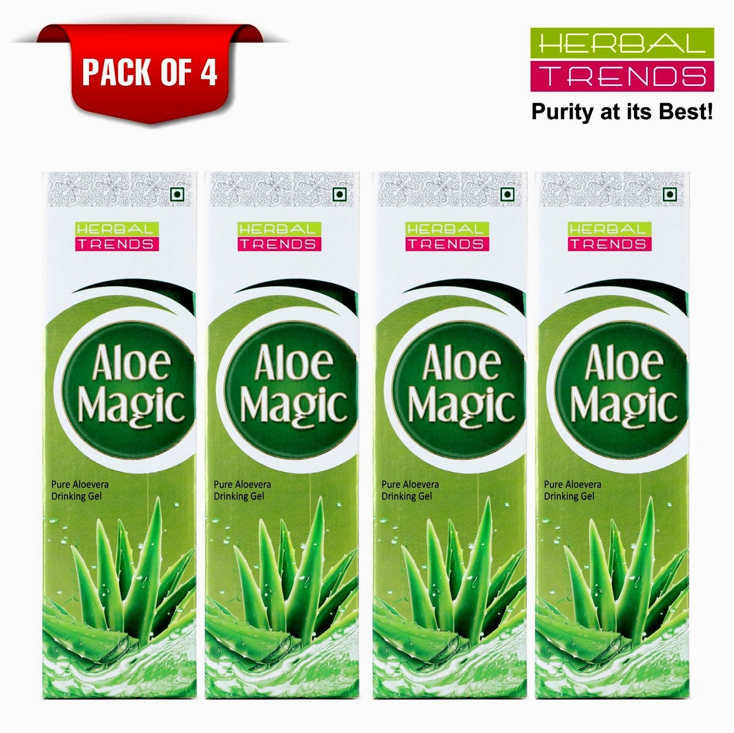 Herbal Trends Aloe Magic - Pure Aloe Vera Drinking Gel ( Juice) Direct from Cultivator and Manufacturer- 750 ml