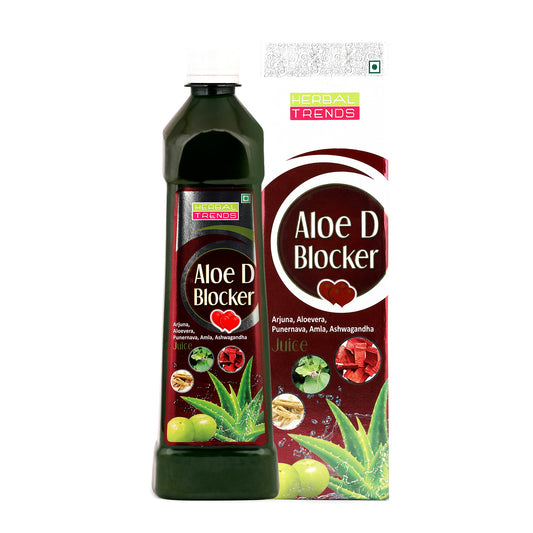 Aloe D Blocker - Heart Care Juice - Ayurvedic Safe Blend of 5 Rejuvenating Herbs - 750ml